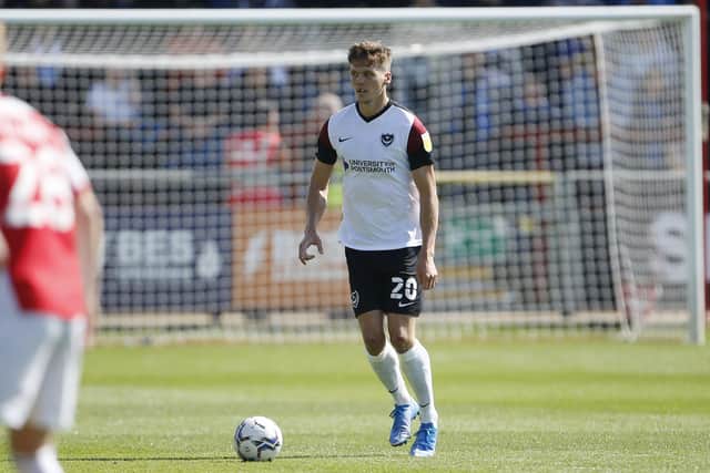 Gaffer for a Day, Will Hahn, from Waterlooville, chose Sean Raggett as his man of the match against Fleetwood. Picture: Paul Thompson/ProSportsImages