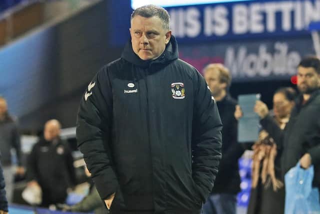 Coventry boss Mark Robins. Picture: Kieran Cleeves