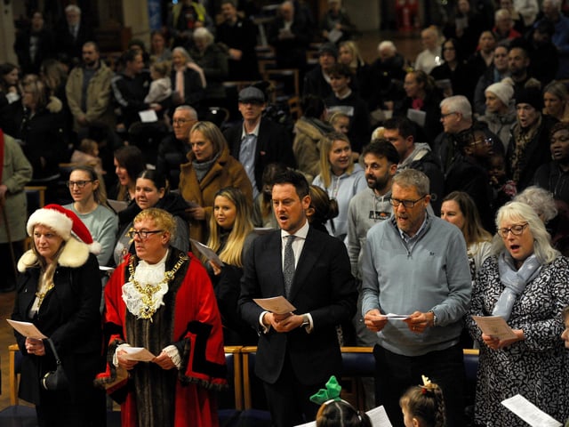 The News Carol Service was held at St Mary's Church in Fratton.  Picture: Sarah Standing (061224-93)