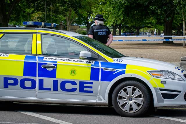 Police presence at Clarence Parade, Southsea on August 4, 2020. Picture: Habibur Rahman
