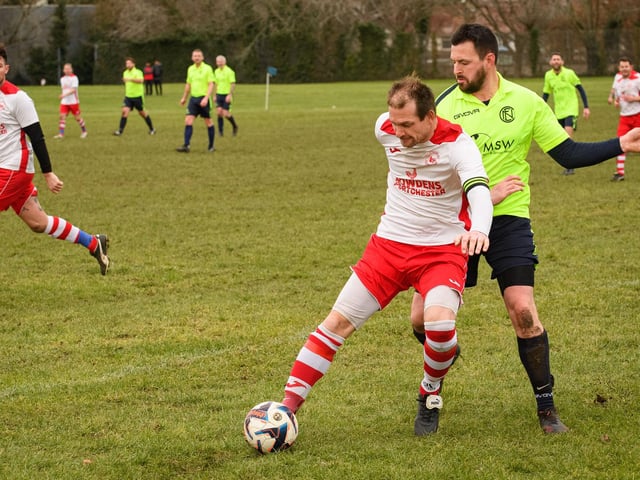 North End Vets green) v Paulsgrove. Picture: Keith Woodland