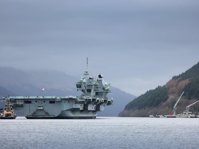 The giant, 65,000 tonne carrier on the Clyde