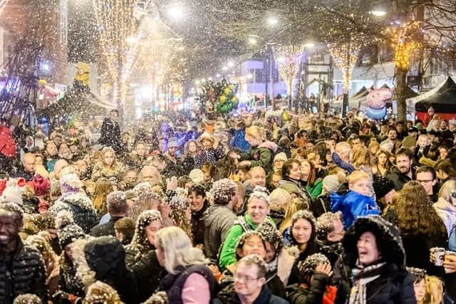 Fareham's Christmas Lights switch-on will be "significantly reduced" due to poor weather. Picture: Keith Woodland.