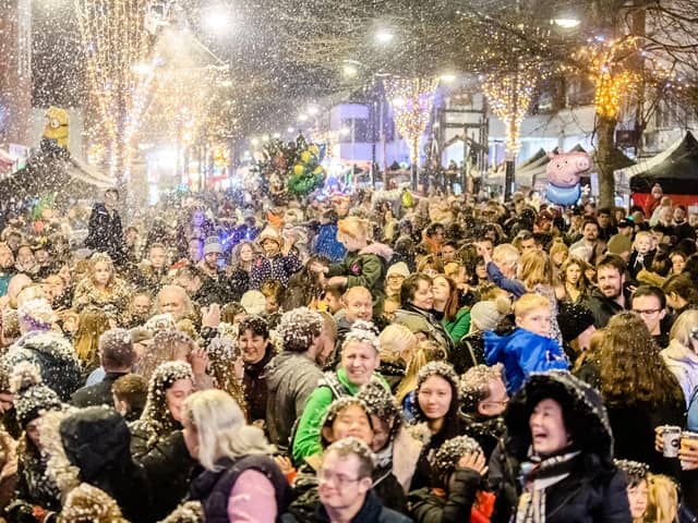 Fareham's Christmas Lights switch-on will be "significantly reduced" due to poor weather. Picture: Keith Woodland.