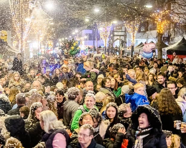 Fareham's Christmas Lights switch-on will be "significantly reduced" due to poor weather. Picture: Keith Woodland.