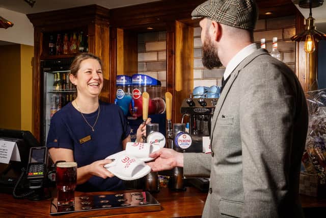 Several pubs in Portsmouth, Fareham, and Havant, are offering customers free slippers if they buy food. Picture: Hungry Horse.