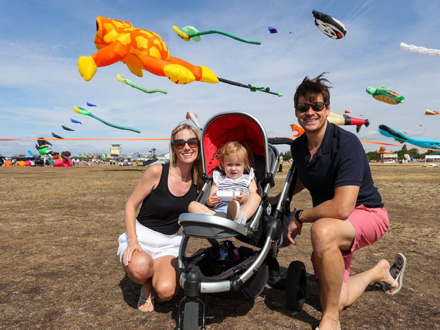 Rachael and James Barnes with Daughter Charlotte Barnes, 2 from Bedhampton.