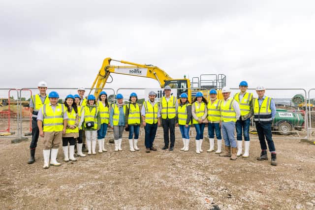 Ukrainian academics on their visit to Tipner in Portsmouth. Picture: Nisha Haq