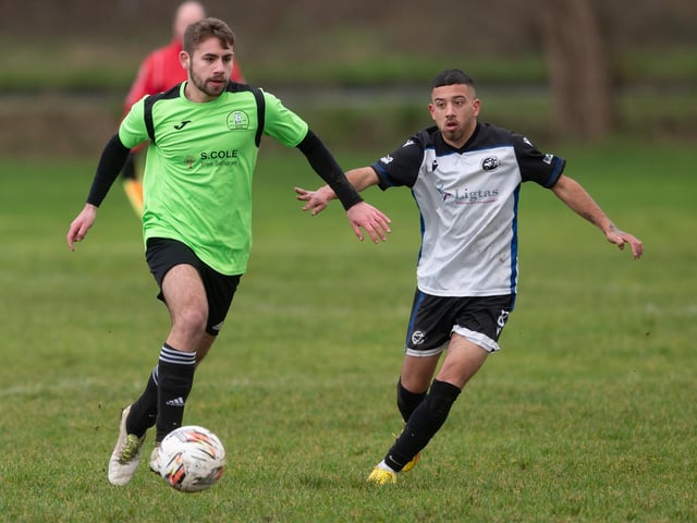 Bedhampton Village Reserves (green) v Fleur de Lys. Picture: Keith Woodland