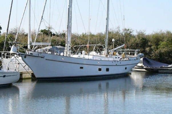 Anore, a boat used in a people smuggling operation. Picture by SEROCU