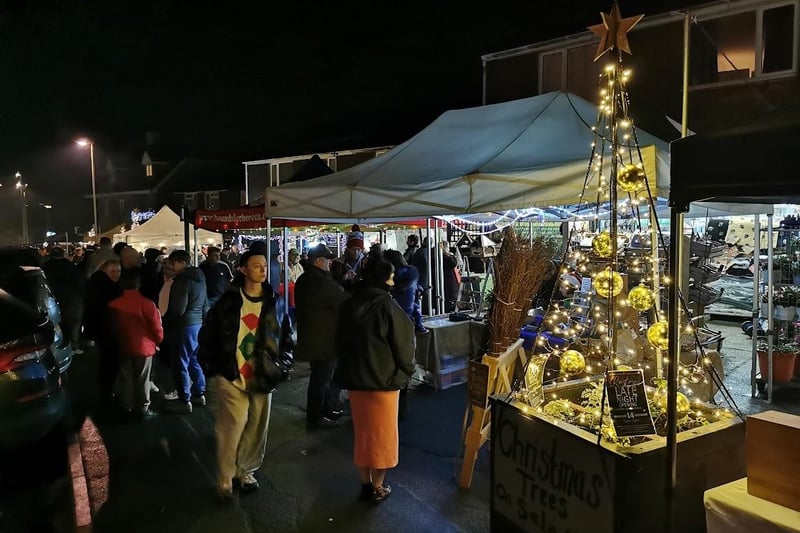 People enjoying the Clanfield Christmas late night shopping on Wednesday, December 14