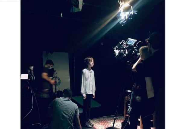 Lincoln Powell, 13, acting.