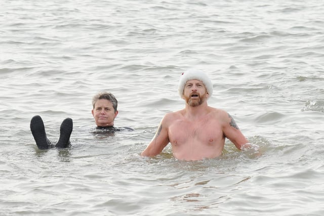 Solent Sea Swimmers held their annual Boxing Day dip in the Solent at Lee-on-the-Solent on Tuesday, December 26. 

Picture: Sarah Standing