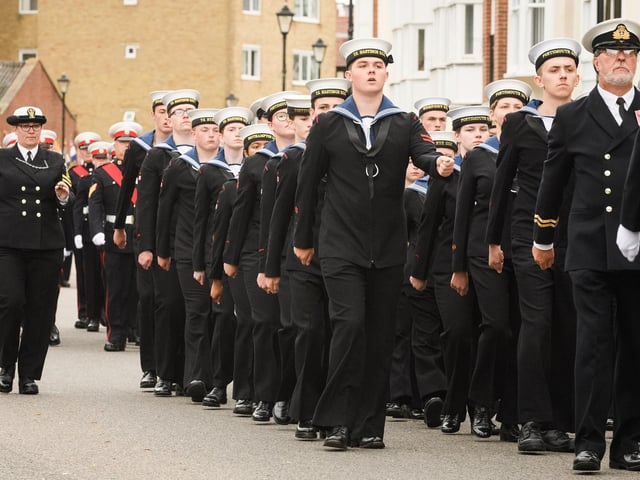 Pictured is: Sea Cadets. Picture: Keith Woodland (190621-87).