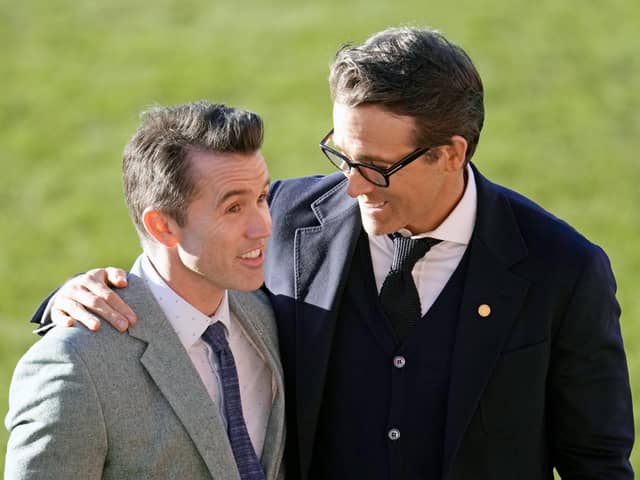 Wrexham co-owners and Hollywood A-listers Rob McElhenney and Ryan Reynolds  Picture: Christopher Furlong/Getty Images