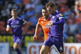 Tom Naylor in action at Blackpool last season. Picture: Paul Thompson