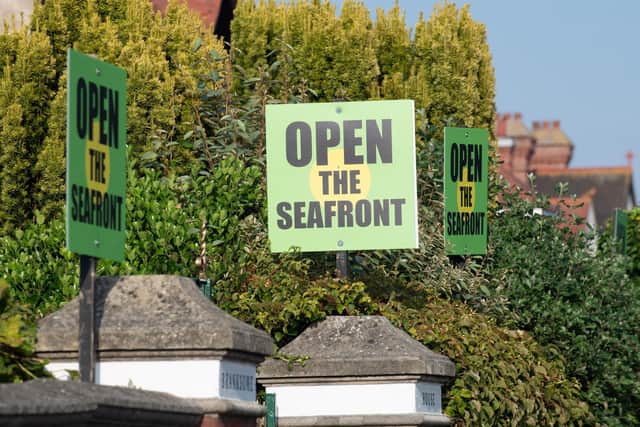 People opposed Portsmouth City Council closing the seafront road. Picture Credit: Keith Woodland