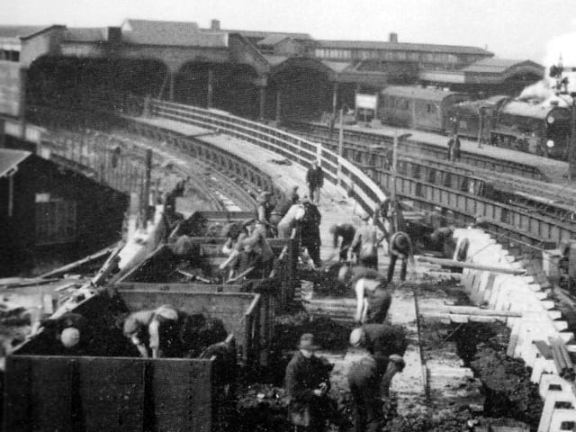 We believe this is the line from Portsmouth Harbour station into HMS Vernon, Gunwharf.