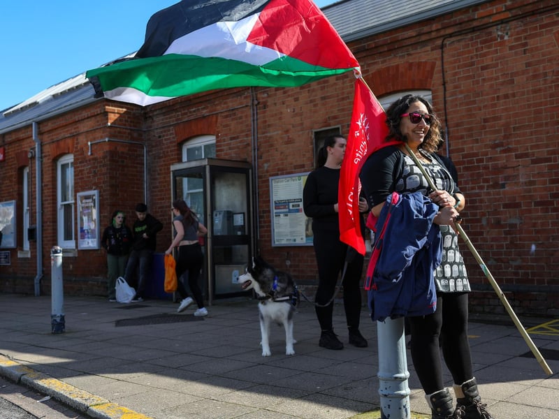 Showing support for the civilians in GazaPicture: Chris Moorhouse (jpns 170324-20)