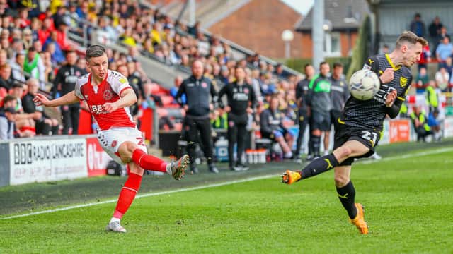 Callum Johnson helped Fleetwood avoid relegation from League One on the final day of the season. Picture: Sam Fielding/PRiME Media Image