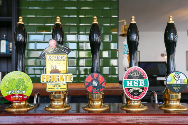 Local real ales at the newly renovated Sir Loin of Beef, Highland Road, Southsea.
Picture: Chris Moorhouse