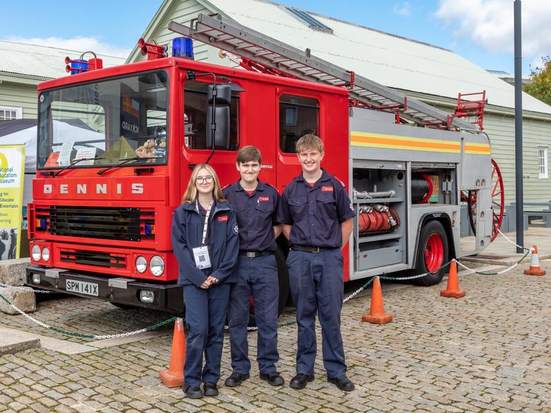 Ringwood Fire Cadets at the UKRO event at Portsmouth Historic Dockyard. Picture: Mike Cooter (280924)