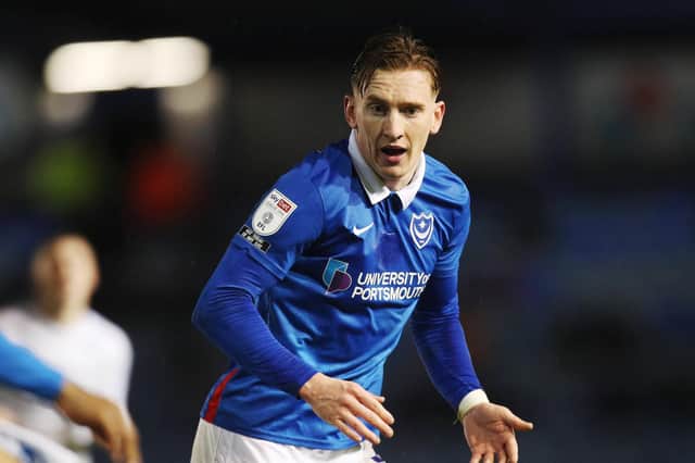 Ronan Curtis is available for Pompey against AFC Wimbledon tonight following coronavirus. Picture: Joe Pepler