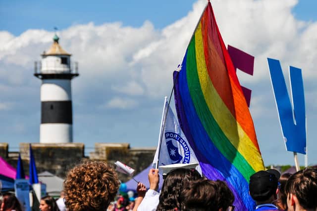 The people of Portsmouth enjoying last year's Pride event. Picture: Colin Farmery