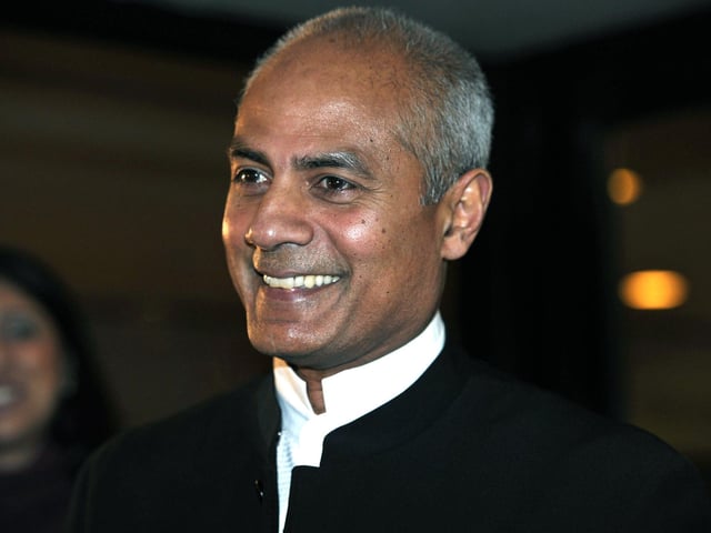 British newsreader, journalist and television news presenter, George Alagiah. Photo: Carl Court/AFP via Getty Images