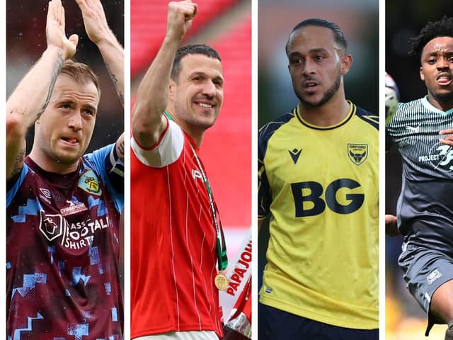 From left: Ashley Barnes, Richard Wood, Jodi Jones, Niall Ennis.