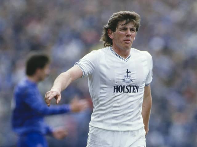 David Leworthy, pictured against Chelsea in April 1985, made 12 appearances and scored four goals during 18 months at Spurs. Picture: Allsport/Getty Images/Hulton Archive