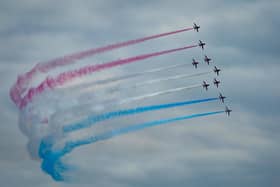 Red Arrows. Picture: Chris  Moorhouse