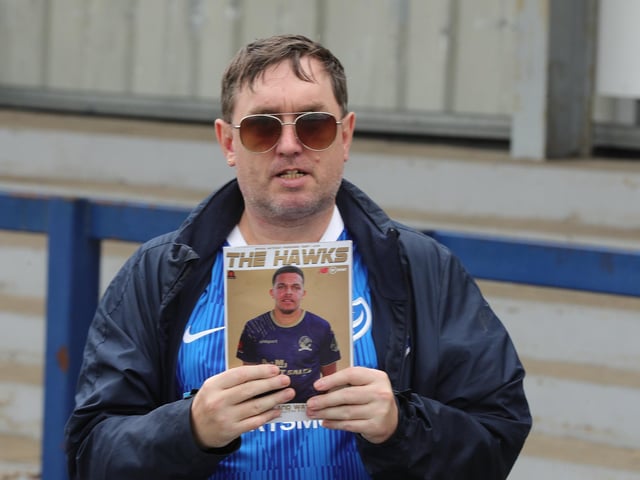 Pompey make their annual pre-season trip to the Hawks Picture: Dave Haines.