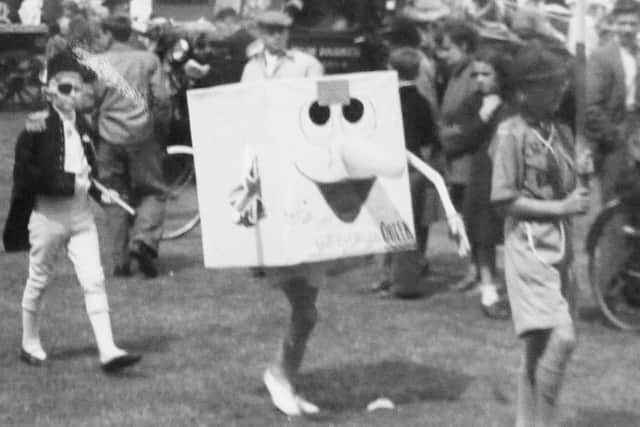 A young lad dressed as Nelson as part of a fancy dress parade on Southsea Common, 1953. Picture: Alan Cunningham collection