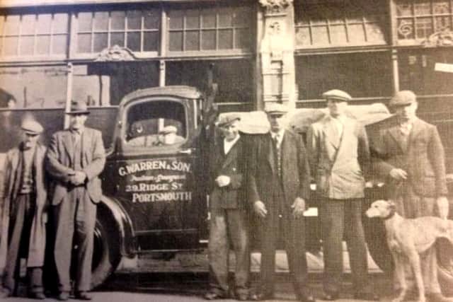 Second from left - George Warren, great grandfather of James Warren. George Warren started the stall in 1919 after he finished serving in the First World War. Picture: James Warren