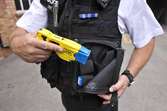 A children's human rights charity has voiced its concerns after an increase in the use of Tasers against under 18s.  Photo Ben Birchall/PA Wire
