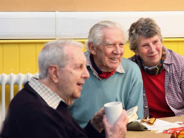 Macular Society support group members attend their local support group for friendship and advice