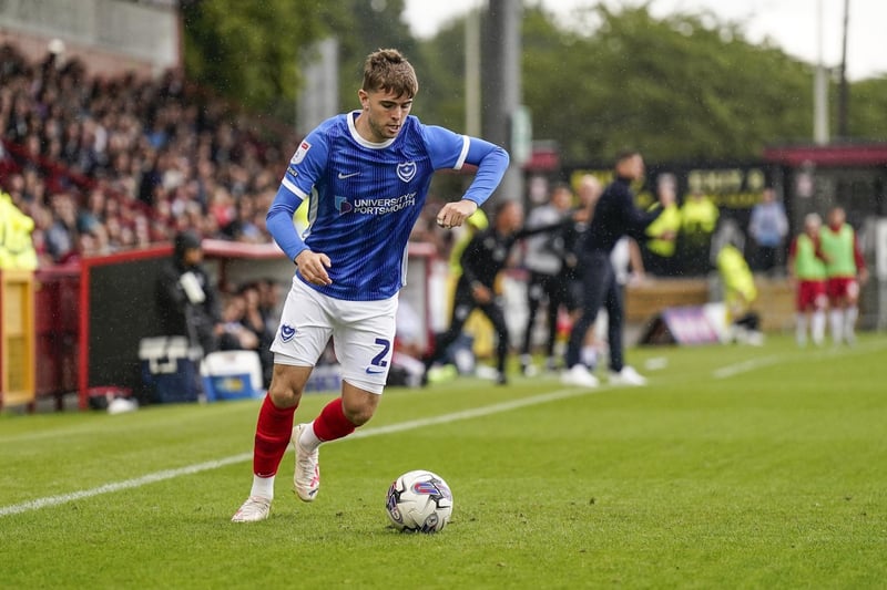 One of Pompey’s bright spots on his return to the side. Got forward with purpose, put a number of decent balls in and linked up well with Paddy Lane.