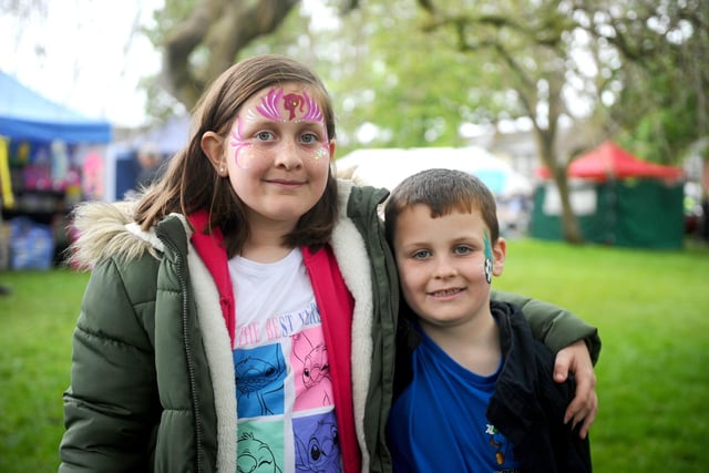 St Mary's Church in Fratton, May Fayre took place on bank holiday Monday, May 6, 2024.

Pictured is: Arianna Medway (9) with her brother Jack (6) from Eastney.

Picture: Sarah Standing (060524-8499)