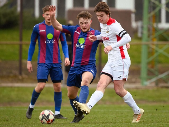Horndean captain Sam Hookey (white). Picture: Keith Woodland