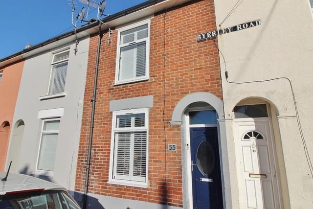 The listing says: "Beautifully presented throughout! Jeffries & Dibbens are excited to offer for sale this two bedroom, mid-terraced property located in Byerley Road, Fratton. Ideal for first time buyers and investors alike, ground floor accommodation comprises two reception rooms, a 12ft modern fitted kitchen with integrated appliances and a WC."