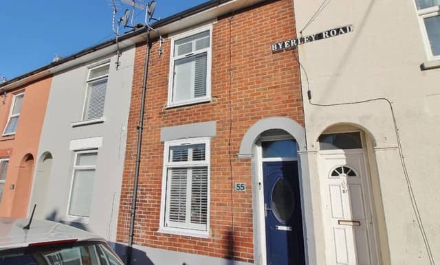 The listing says: "Beautifully presented throughout! Jeffries & Dibbens are excited to offer for sale this two bedroom, mid-terraced property located in Byerley Road, Fratton. Ideal for first time buyers and investors alike, ground floor accommodation comprises two reception rooms, a 12ft modern fitted kitchen with integrated appliances and a WC."
