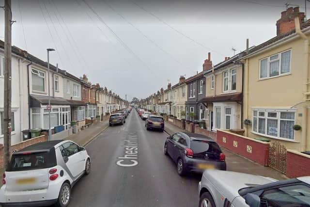 The fire took place in Chesterfield Road, Copnor, on Saturday July 1. Picture: Google Street View.