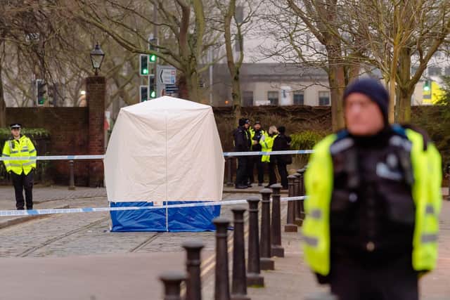 Police launched a major operation after a newborn baby was found dead in Old Commercial Road at the junction with Victoria Street in Buckland on Saturday, January 25, at 6.18am.
Picture: Keith Woodland (250120-7)