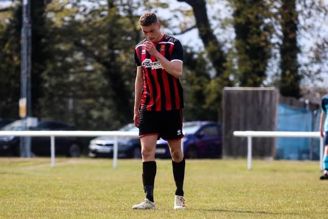 Kelvin Robinson bagged both Fleetlands' goal against Colden Common. Picture: Tom Phillips