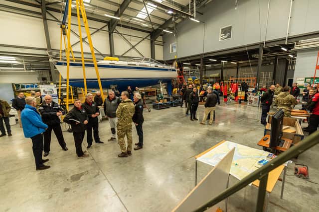 Guests were shown around the training centre prior to the handover ceremony. Photo: Corporal Rob Kane