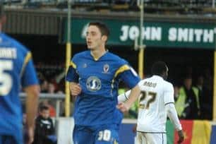 Jason Prior joined AFC Wimbledon to fulfill his Football League ambition in January 2012 but would suffer a double leg fracture just a few games after joining the club Picture: Osman Deen