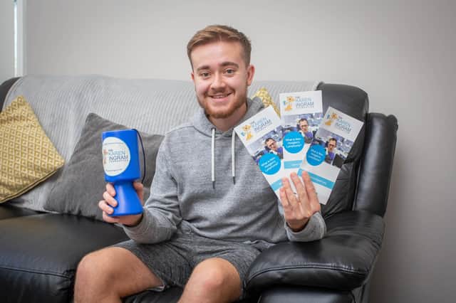 Tom Ingram set up the Karen Ingram Foundation 12 years ago in memory of his mum who died from Non Hodgkins Lymphoma.
Pictured: Tom Ingram at his home in Cosham on 21 August 2020.
Picture: Habibur Rahman