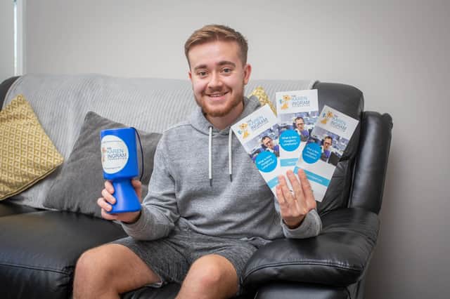 Tom Ingram set up the Karen Ingram Foundation 12 years ago in memory of his mum who died from Non Hodgkins Lymphoma.

Pictured: Tom Ingram at his home in Cosham on 21 August 2020.

Picture: Habibur Rahman