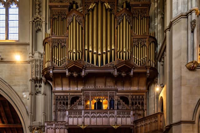 The newly restored organ at St Mary's Church, Fratton. Picture: Mike Cooter (160722)